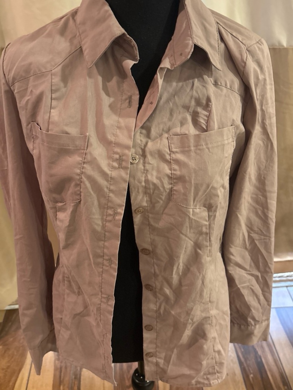 New Look Mauve Button-Down Shirt